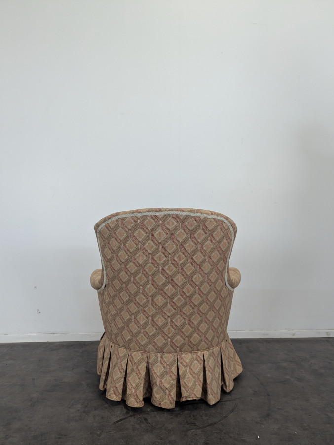 Paire de fauteuils crapauds époque Napoléon III