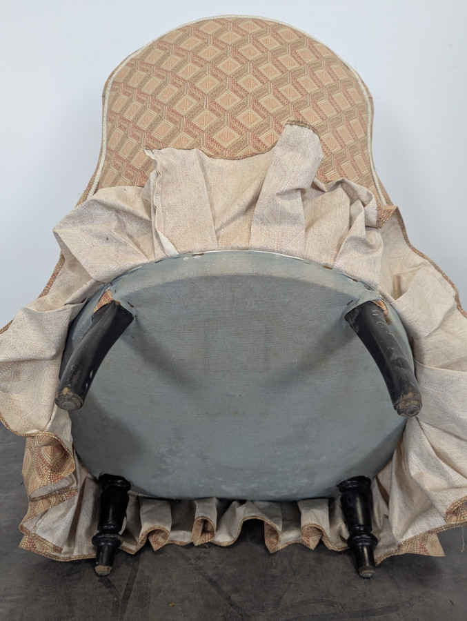 Paire de fauteuils crapauds époque Napoléon III