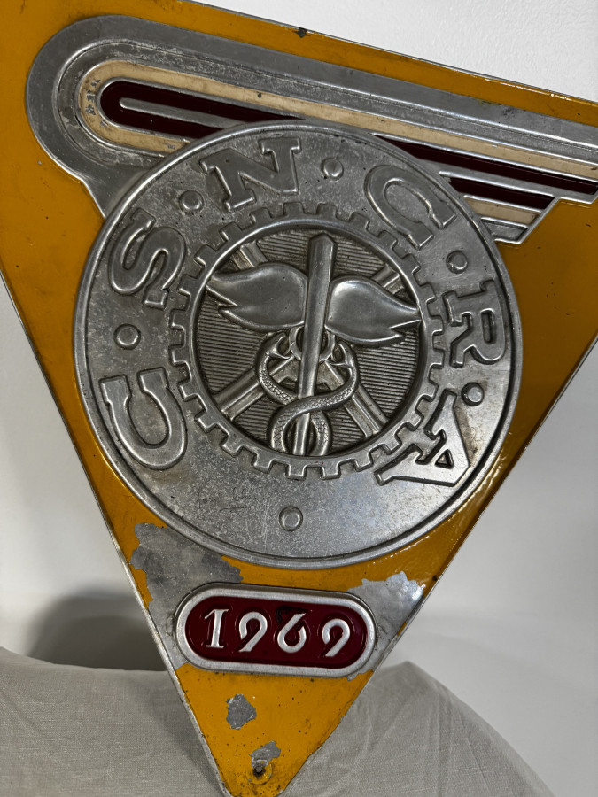 Plaque publicitaire automobile CSNCRA
