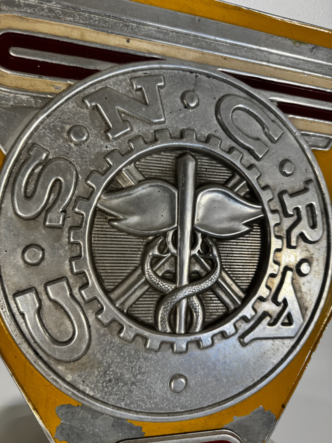 Plaque publicitaire automobile CSNCRA