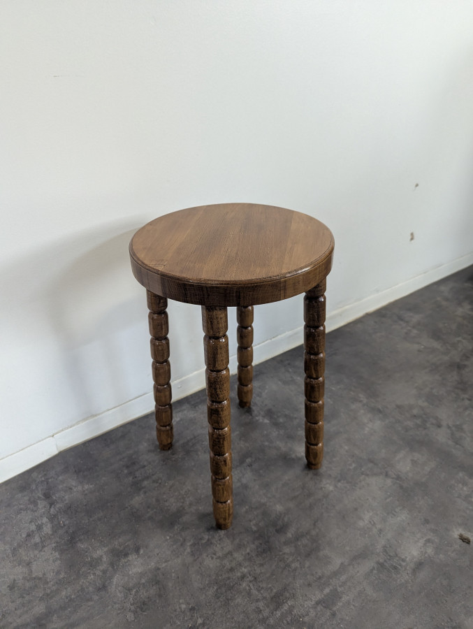 Tabouret bobine en bois