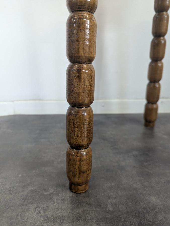 Tabouret bobine en bois