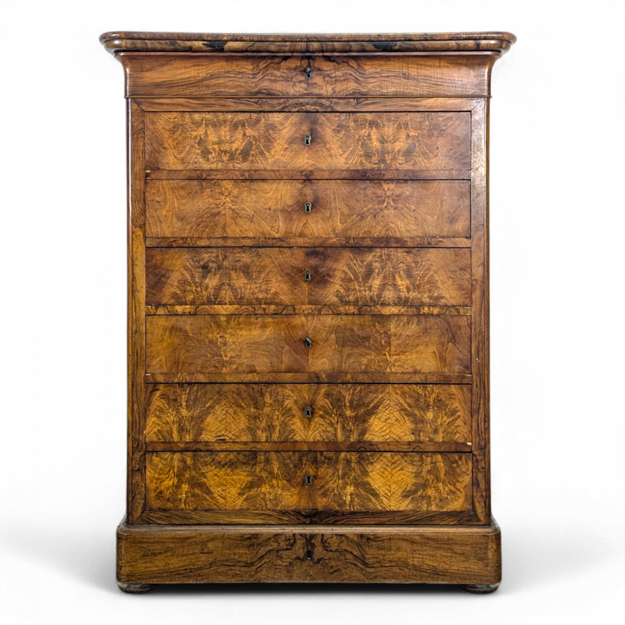 Semainier en Noyer époque Louis Philippe