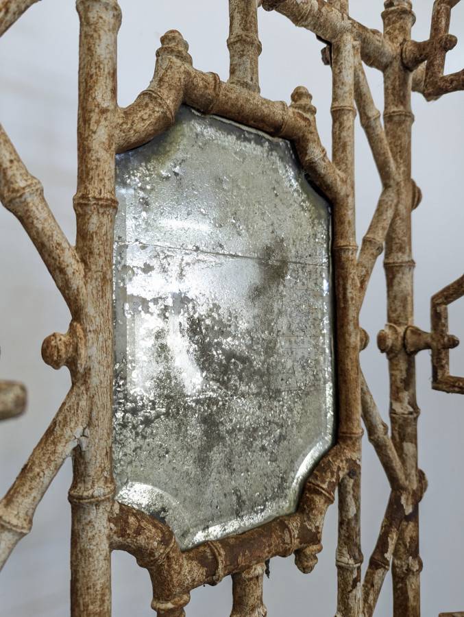 Vestiaire en Fonte Faux Bambou par Deville Pailliette, 1900