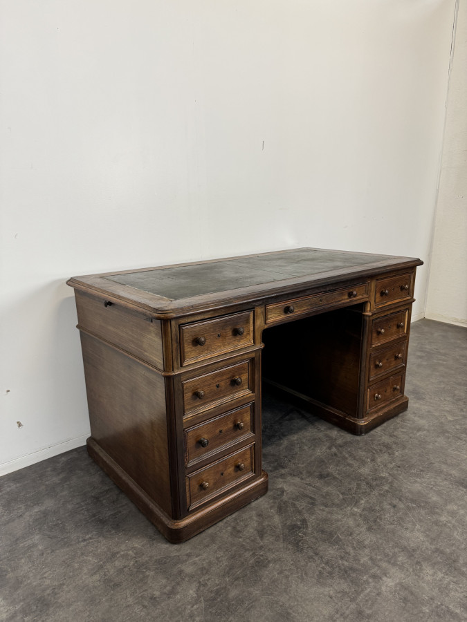 Bureau à caissons en Acajou