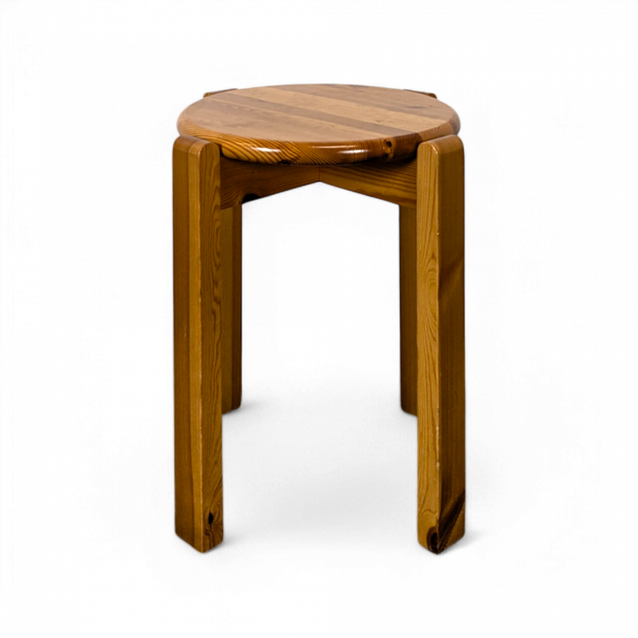 Tabouret en pin massif