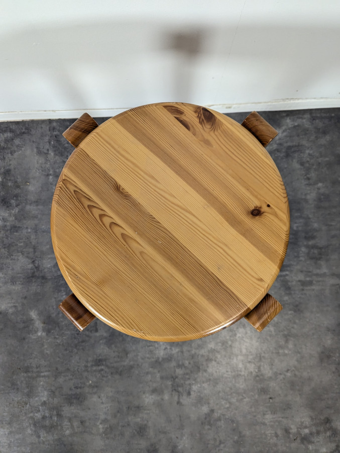 Tabouret en pin massif
