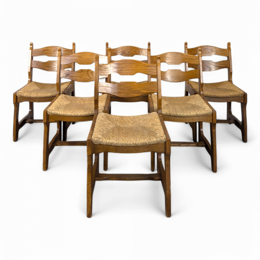 Série de 6 chaises Guillerme et Chambron