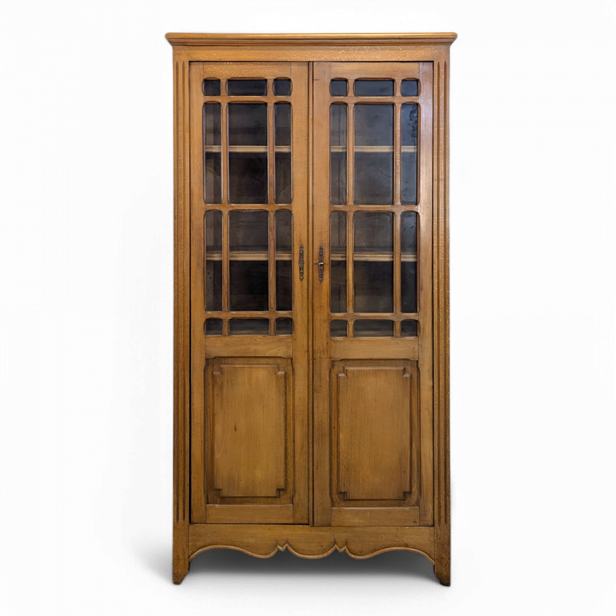 Bibliothèque vitrée des années 40