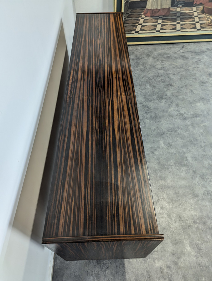 Enfilade Scandinave en Ebène de Macassar et Sycomore années 60
