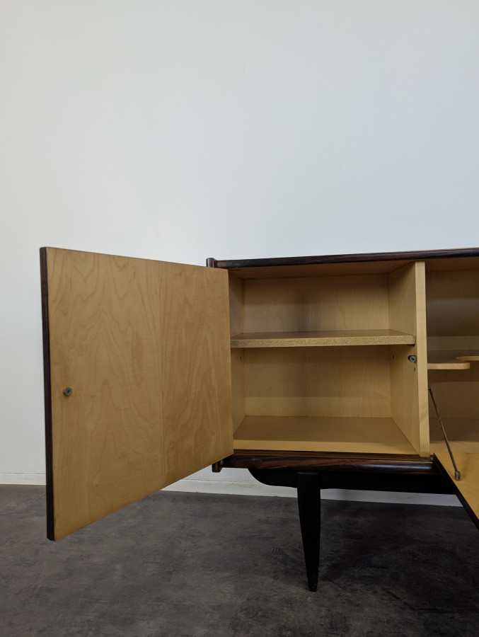 Enfilade Scandinave en Ebène de Macassar et Sycomore années 60