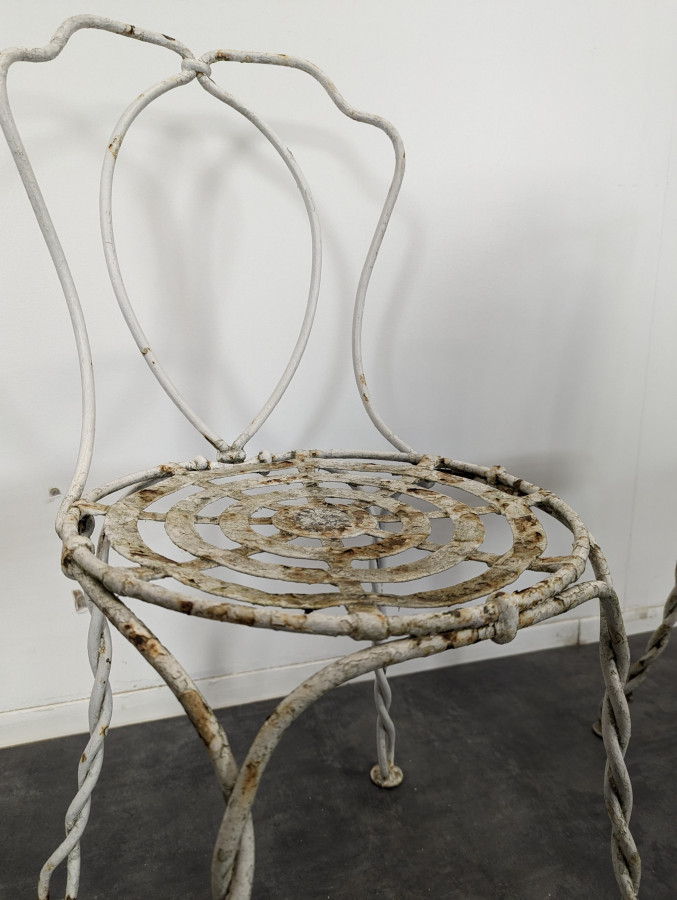 Paire de chaise de jardin édition Vachon XIXe