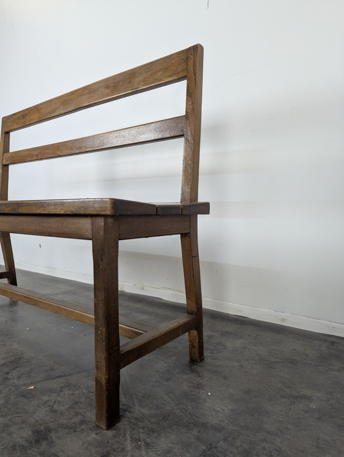 Banc rustique en chêne