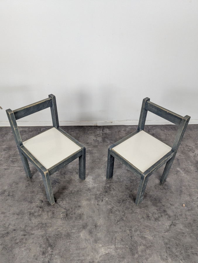 Paire de chaises d'enfant