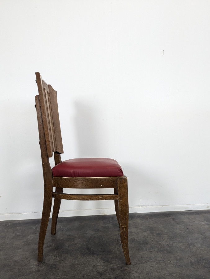 Série de 6 chaises années 50