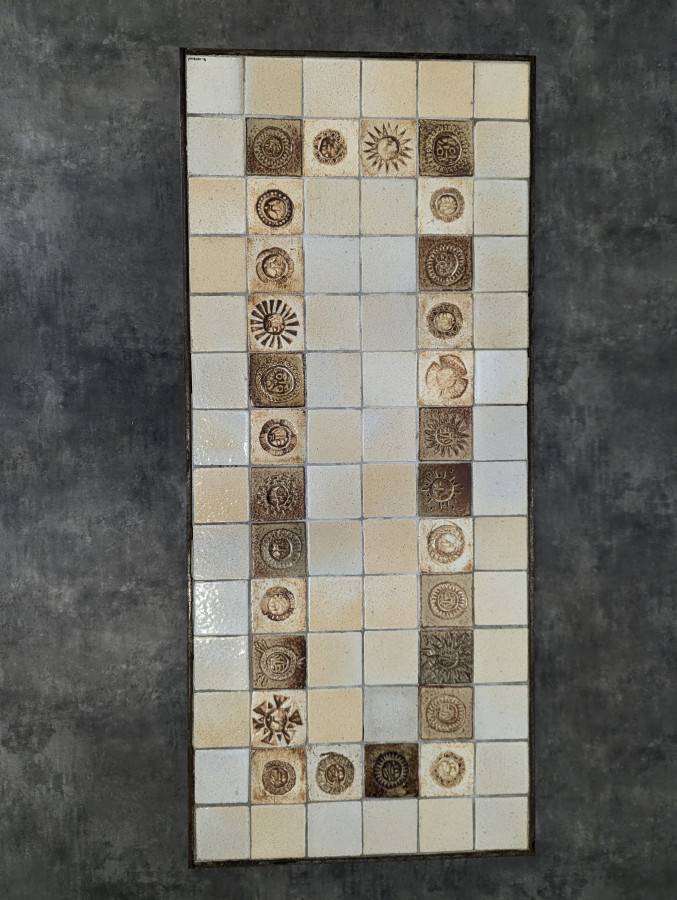 Table basse en carreaux de céramique de Roger Capron