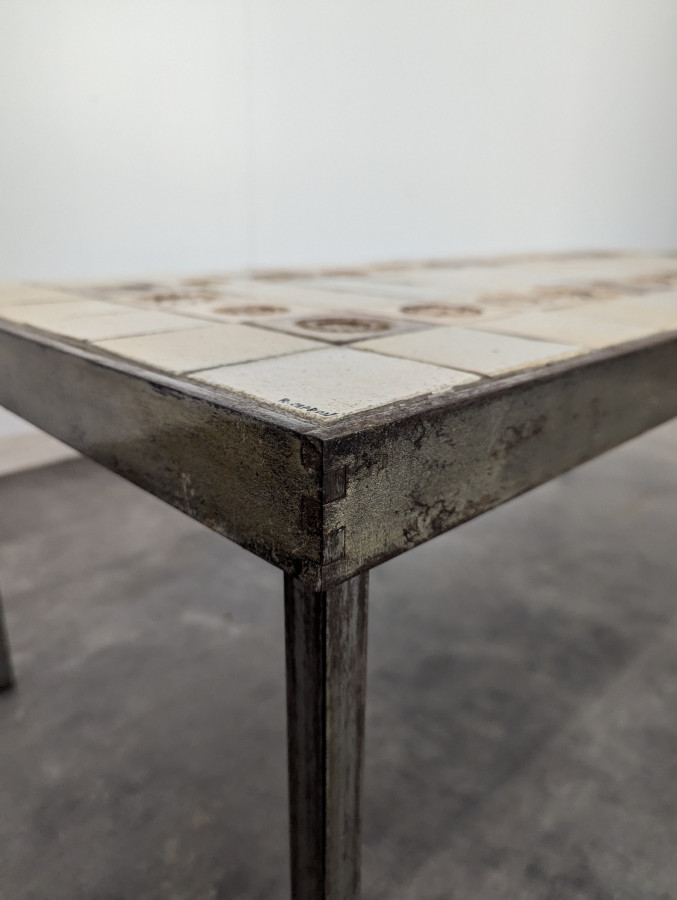 Table basse en carreaux de céramique de Roger Capron