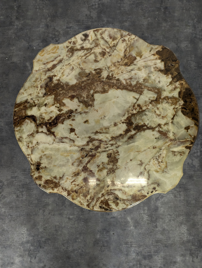 Table basse en Bronze et Onyx