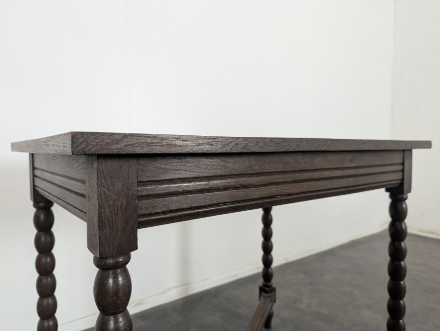 Table à pieds Bobines en chêne