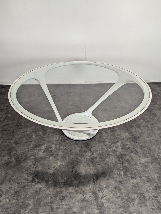 Table de salle à manger blanche Oraïto Rochebobois
