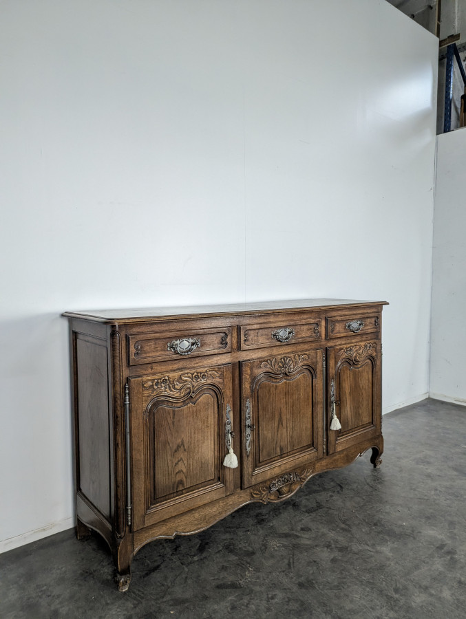 Enfilade néo rustique de style Louis XV en chêne
