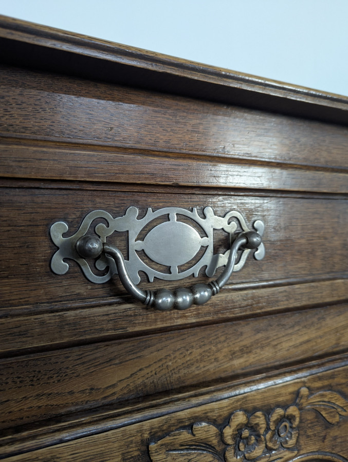 Enfilade néo rustique de style Louis XV en chêne