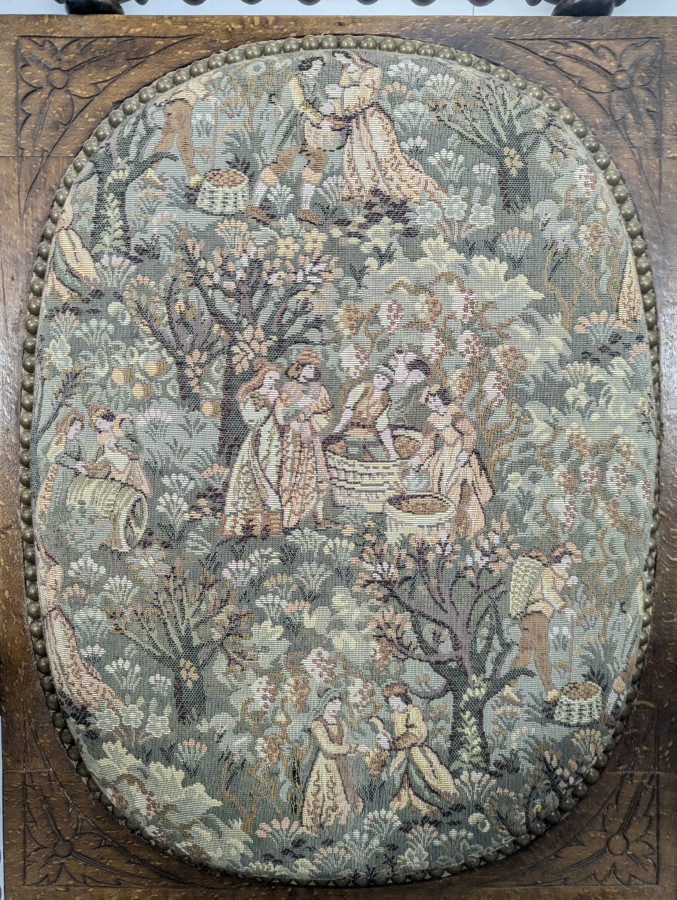 Fauteuil brutaliste à bobines années 1880
