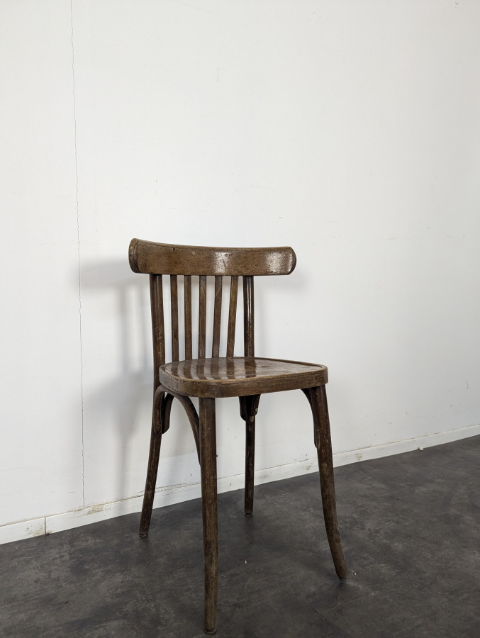Lot de 7 chaises de bistrot Baumann