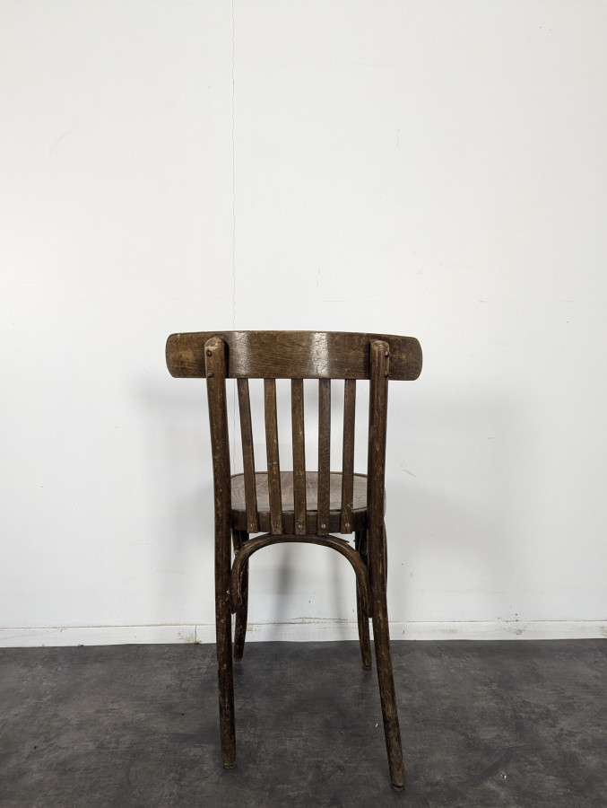 Lot de 7 chaises de bistrot Baumann