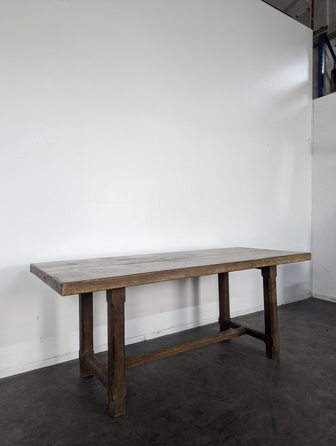 Table de ferme en chêne massif