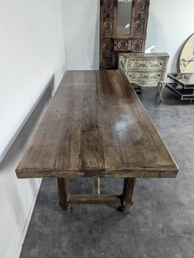 Table de ferme en chêne massif