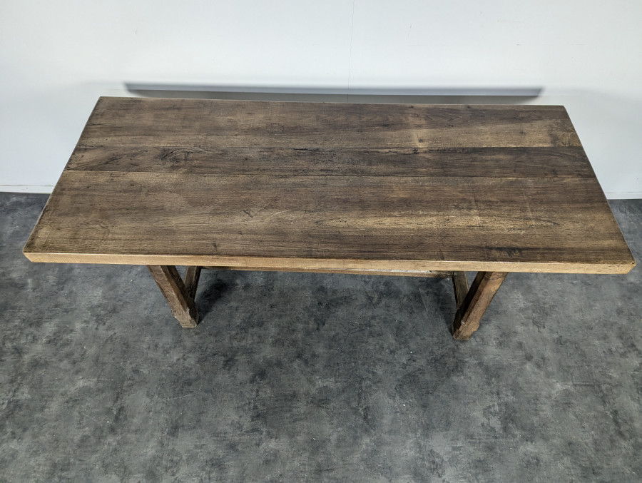 Table de ferme en chêne massif