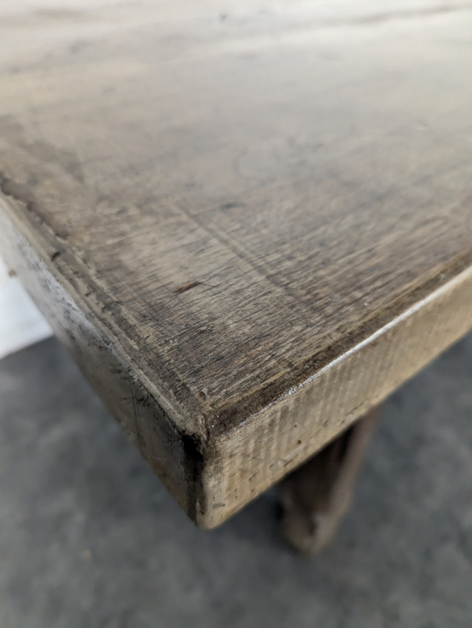 Table de ferme en chêne massif