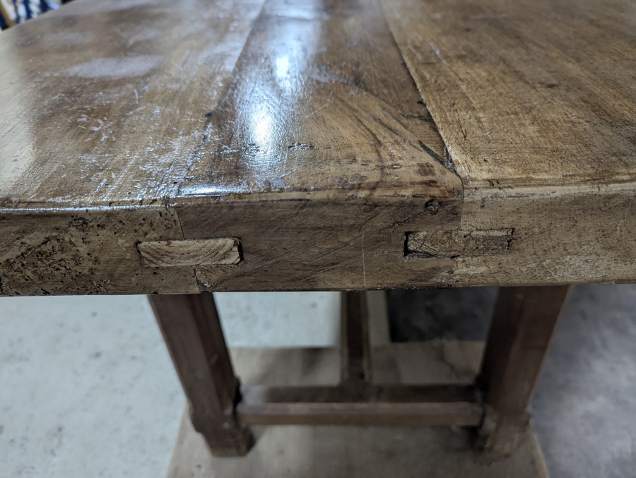 Table de ferme en chêne massif