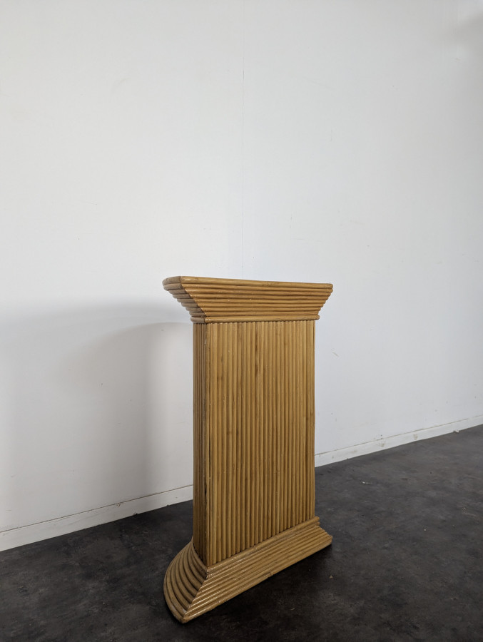 Paire de colonne en bambou fendu