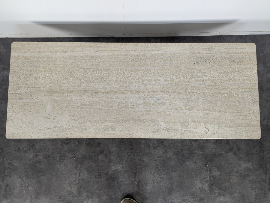 Grande table basse en Travertin par Stone International