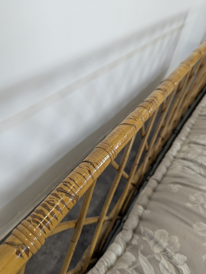 Lit ou Daybed en bambou et rotin
