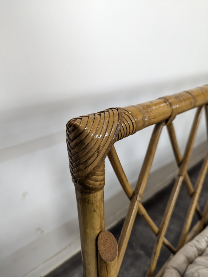 Lit ou Daybed en bambou et rotin