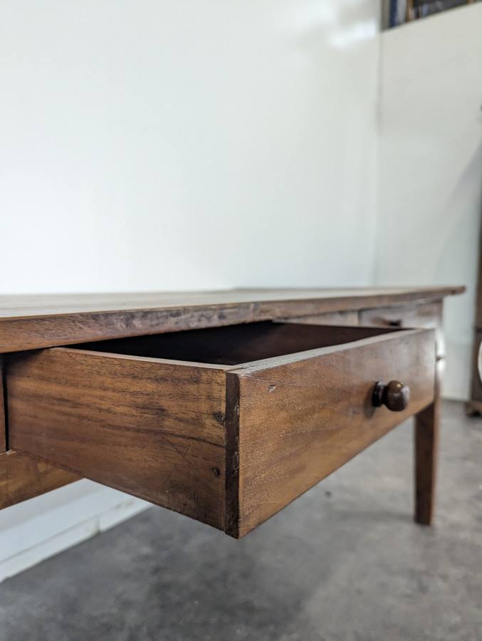 Table de ferme en bois exotique
