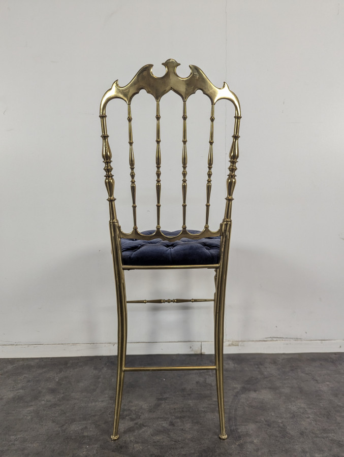 Chaise en bronze modèle Chiavari Italie 1960