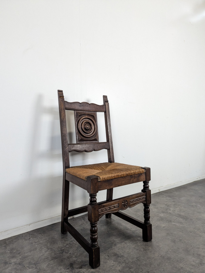 Série de 4 chaises dans l'esprit de Dudouyt