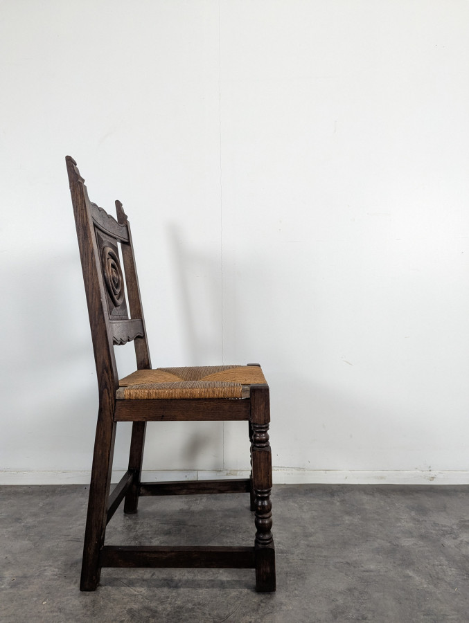 Série de 4 chaises dans l'esprit de Dudouyt