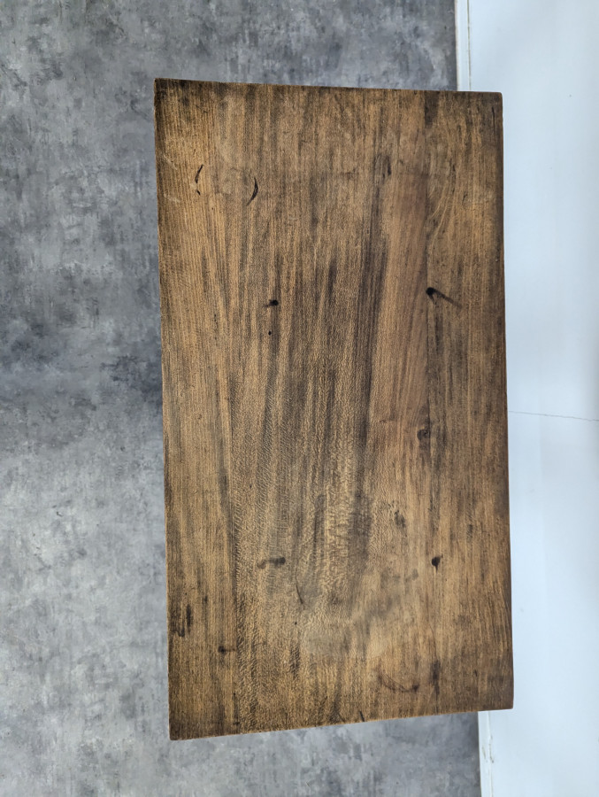 Table desserte à piètement bobines dans l'esprit de Dudouyt