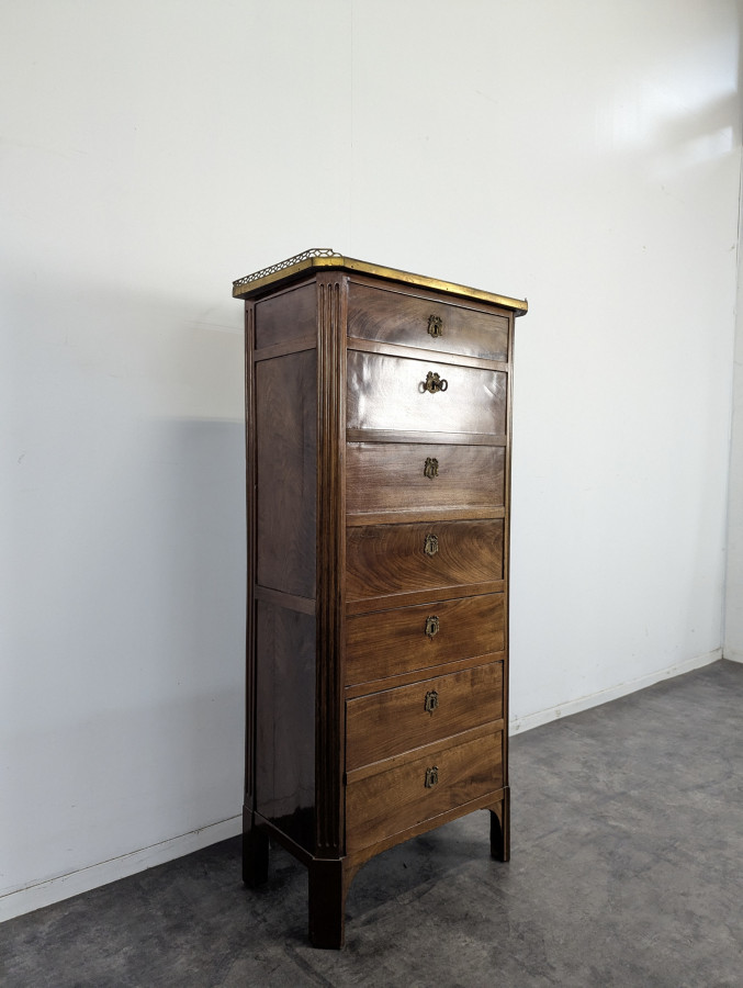 Semainier en Trompe l'oeil formant un secrétaire du XIX ème