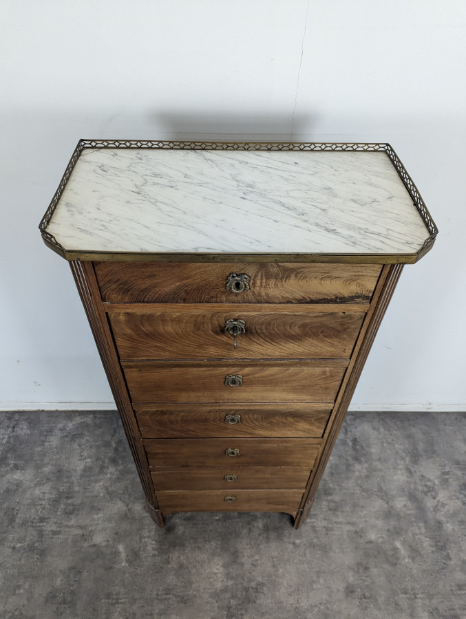 Semainier en Trompe l'oeil formant un secrétaire du XIX ème