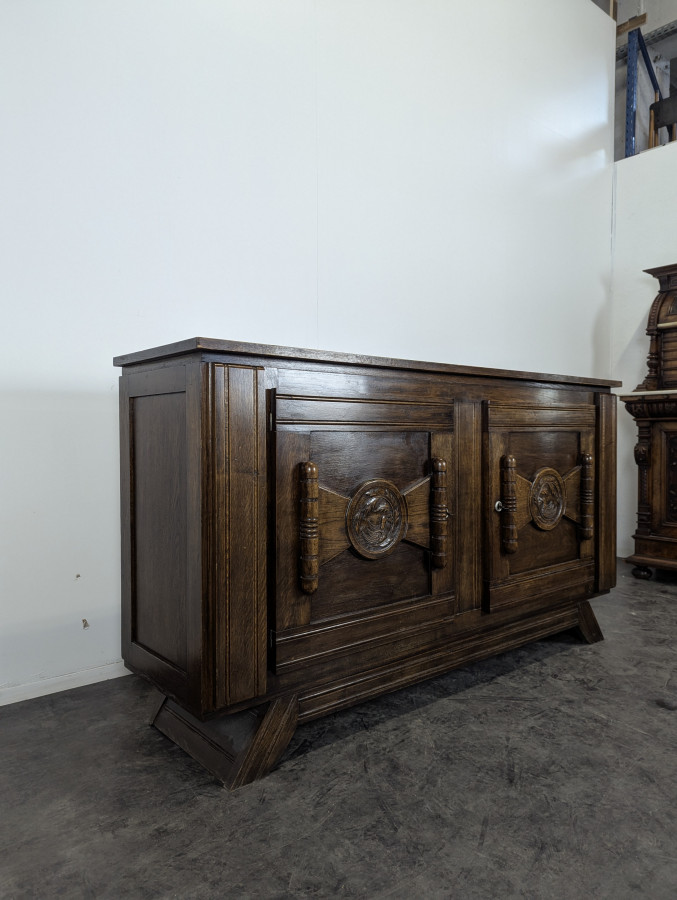 Buffet de style Art déco en chêne