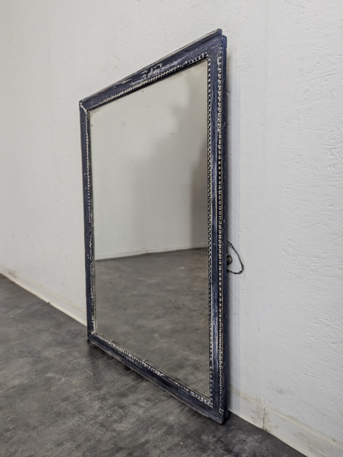 Miroir bleu en stuc