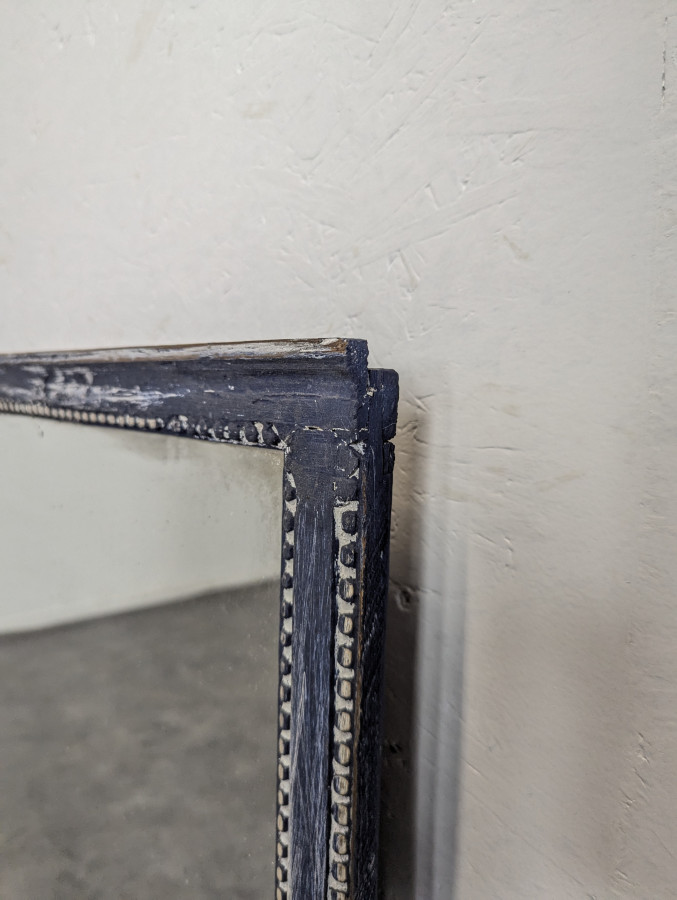 Miroir bleu en stuc
