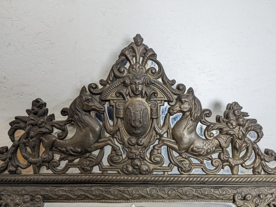 Miroir de style Louis XIII époque Napoléon III à parclose