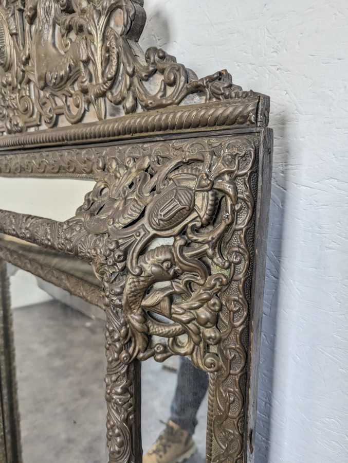 Miroir de style Louis XIII époque Napoléon III à parclose